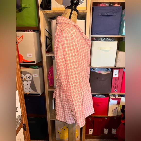 🌸🧡💕FREE PEOPLE Olivia Gingham Blazer - Picture 9 of 13